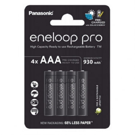 Panasonic baterije eneloop pro AAA/4B(BK-4HCDE/4CP)
